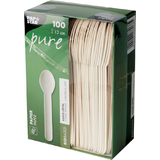 PAPSTAR Papier-Kaffeelffel "pure", Lnge: 130 mm, wei