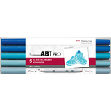 Tombow marker ABT PRO, alkoholbasiert, 5er set Blue Colors