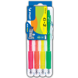 PILOT gelschreiber G2 07 neon Set2Go, 4er Etui