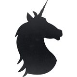 Securit kreidetafel SILHOUETTE "UNICORN", schwarz