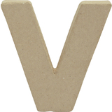 dcopatch 3D-Buchstabe "v", Pappmach, 85 x 85 mm