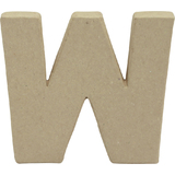 dcopatch 3D-Buchstabe "w", Pappmach, 100 x 85 mm