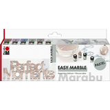 Marabu marmorierfarbe "easy marble", set PASTELL