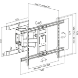 LogiLink tv-wandhalterung Full Motion, fr 109,22 - 228,60cm