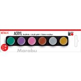 Marabu acrylfarben-set "METALLIC", 6 x 3,5 ml