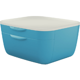 LEITZ schubladenbox Cosy, 2 Schbe, blau/hellgrau