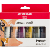 ROYAL talens Acrylfarbe amsterdam Portrait, 6 x 20 ml