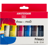 ROYAL talens Acrylfarbe amsterdam Primary, 6 x 20 ml