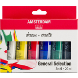 ROYAL talens Acrylfarbe amsterdam General Selection, 6x20 ml