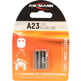 ANSMANN Kleinzelle, alkaline Batterie, A23/LR23, 2er Blister