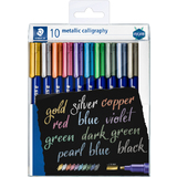 STAEDTLER permanent-marker metallic calligraphy, 10er Etui