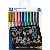 STAEDTLER permanent-marker Metallic, Rundspitze, 10er Etui