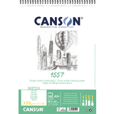 CANSON zeichenpapierblock 1557, din A3+, 120 g/qm, 50 Blatt