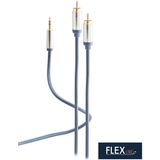 FLEXLINE Audiokabel, 2x cinchstecker - 3,5 mm Klinkenstecker