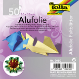 folia Alu-Faltbltter, 100 x 100 mm, 50 Blatt, sortiert