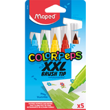 Maped fasermaler XXL COLOR'PEPS brush TIP, 5er Kartonetui