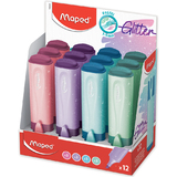 Maped textmarker FLUO'PEPS glitter PASTEL, 12er Display