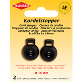 KLEIBER Kordelstopper, Kunststoff, schwarz