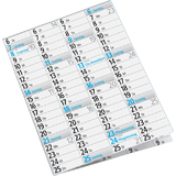 rido id Plakatkalender, 1.020 x 680 mm, gefalzt, 2025