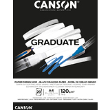 CANSON studienblock GRADUATE extra BLACK, din A4