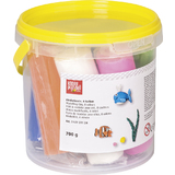 KNORR prandell Kinderknete-Set, im Eimer, 8 Farben, 700 g