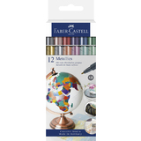 FABER-CASTELL metallics Marker, 12er Kartonetui