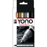Marabu acrylmarker "YONO", 1,5 - 3,0 mm, 4er set METAL