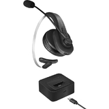 LogiLink bluetooth 5.0 mono Headset mit Ladestation, schwarz