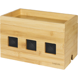 LogiLink Kabelbox, aus Bambus