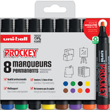 uni-ball permanent-marker PROCKEY PM126/8 PF, 8er-Set