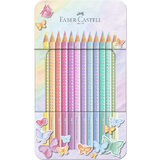 FABER-CASTELL dreikant-buntstifte SPARKLE PASTELL, 12er Etui