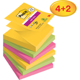 Post-it haftnotizen Super sticky Z-Notes, 76 x 76 mm, 4+2