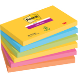 Post-it haftnotizen Super sticky Notes, 127x76 mm, Carnival