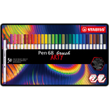 STABILO pinselstift Pen 68 brush ARTY, 30er Metalletui