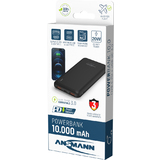 ANSMANN mobiler Zusatzakku PB320PD, 10.000 mAh, schwarz