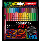 STABILO fasermaler pointMax ARTY, 32er Karton-Etui