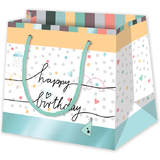 SUSY card Geschenktte "Happy eco B-day Typo", klein