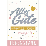 SUSY card Geburtstagskarte glitzer "Alles Gute"