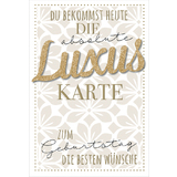 SUSY card Geburtstagskarte glitzer "Luxus"