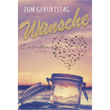 SUSY card Geburtstagskarte glitzer "Wnsche"