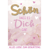 SUSY card Geburtstagskarte glitzer "Schn"