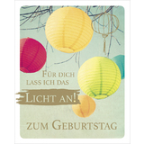 SUSY card Geburtstagskarte snapshot "Lampions"