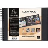 EXACOMPTA scrapbooking-set SCRAP ADDICT, schwarz