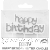 Clairefontaine kuchenkerze "Happy Birthday", silber