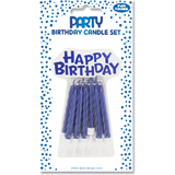 Clairefontaine geburtstagskerzen "Happy Birthday", blau