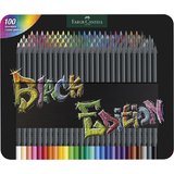 FABER-CASTELL dreikant-buntstifte Black Edition, 100er Etui