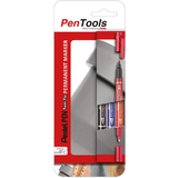 Pentel permanent-marker Pen, Doppelspitze, 3er etui sortiert