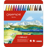 CARAN D'ACHE fasermaler FIBRALO, 15er Metalletui