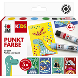 Marabu kids Punktfarbe dot Pen set "Dino", 4 x 25 ml