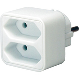 brennenstuhl Adapterstecker, 2x Eurostecker, wei